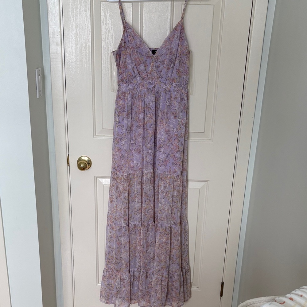 Privy Lavender Floral Maxi Dress